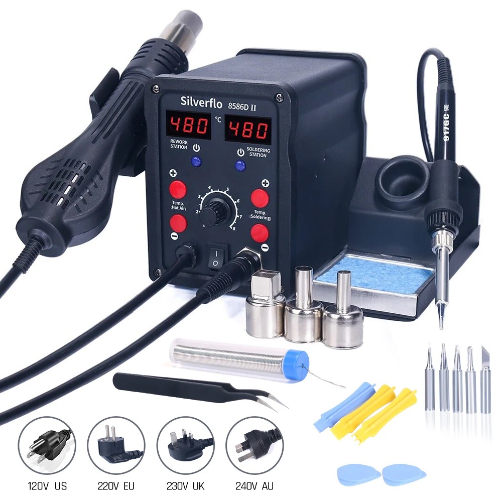 T12 Soldering Station Oled - محطة لحام Silverflo 8586D 2 في